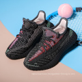 Free Shipping 350 V2 Famous Brand High Qulity Boy Kid Knitted Designer Summer Brreathable Children Shoes Sneaker